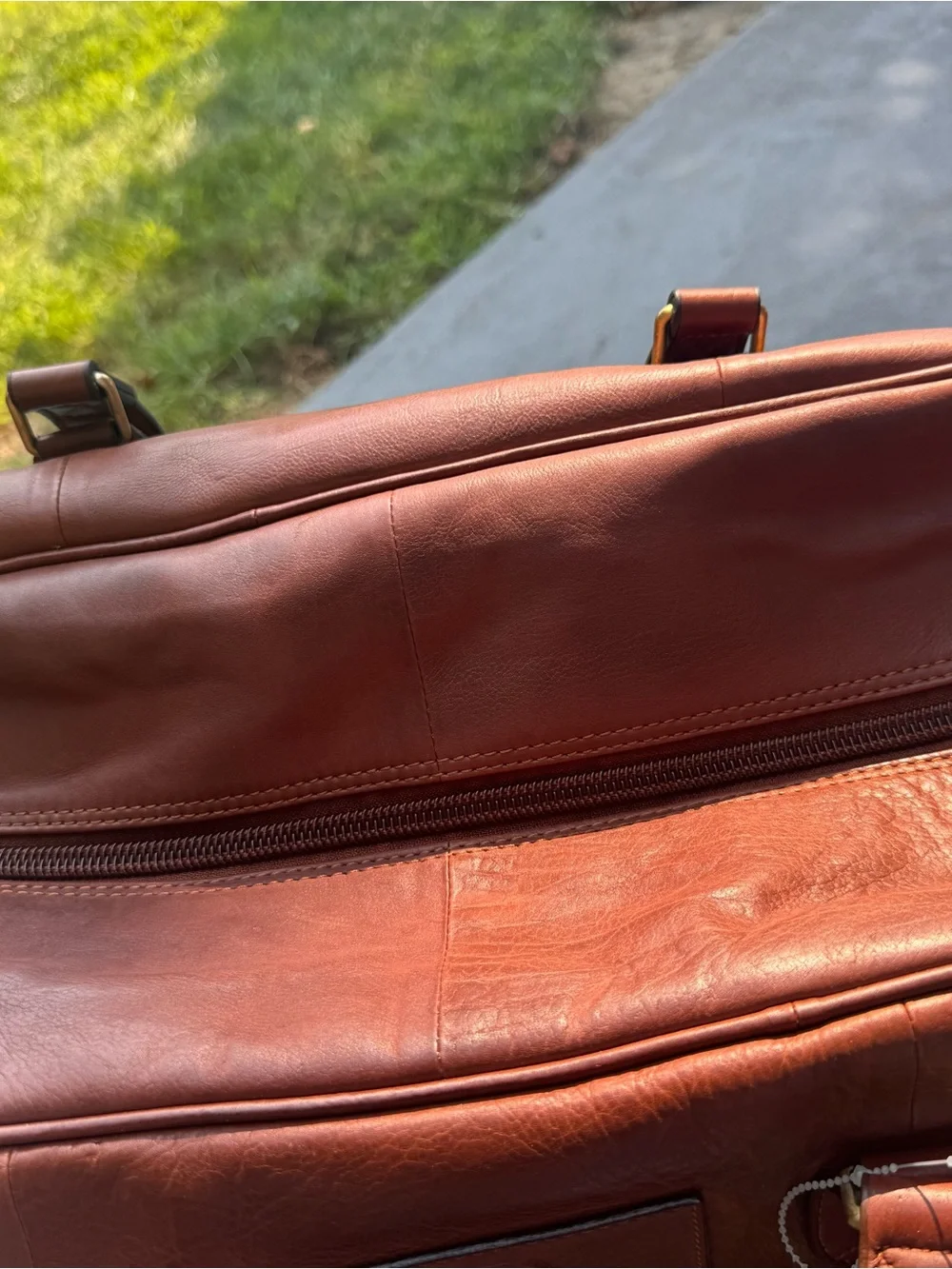 MLB Genuine Leather Brown Men’s Duffel Bag - SD Embossed  NWT! No lowball offers